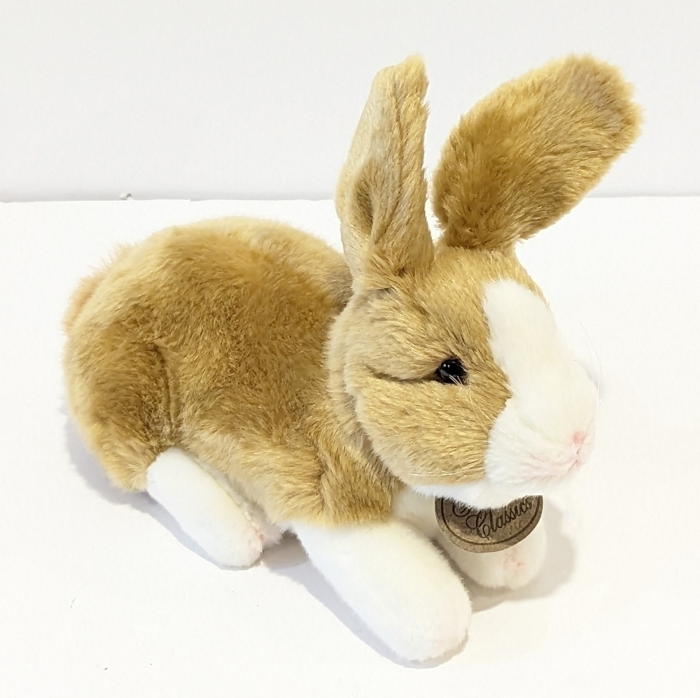2/$20 Russ Dutch Tan And White Rabbit Bunny Plush 9”